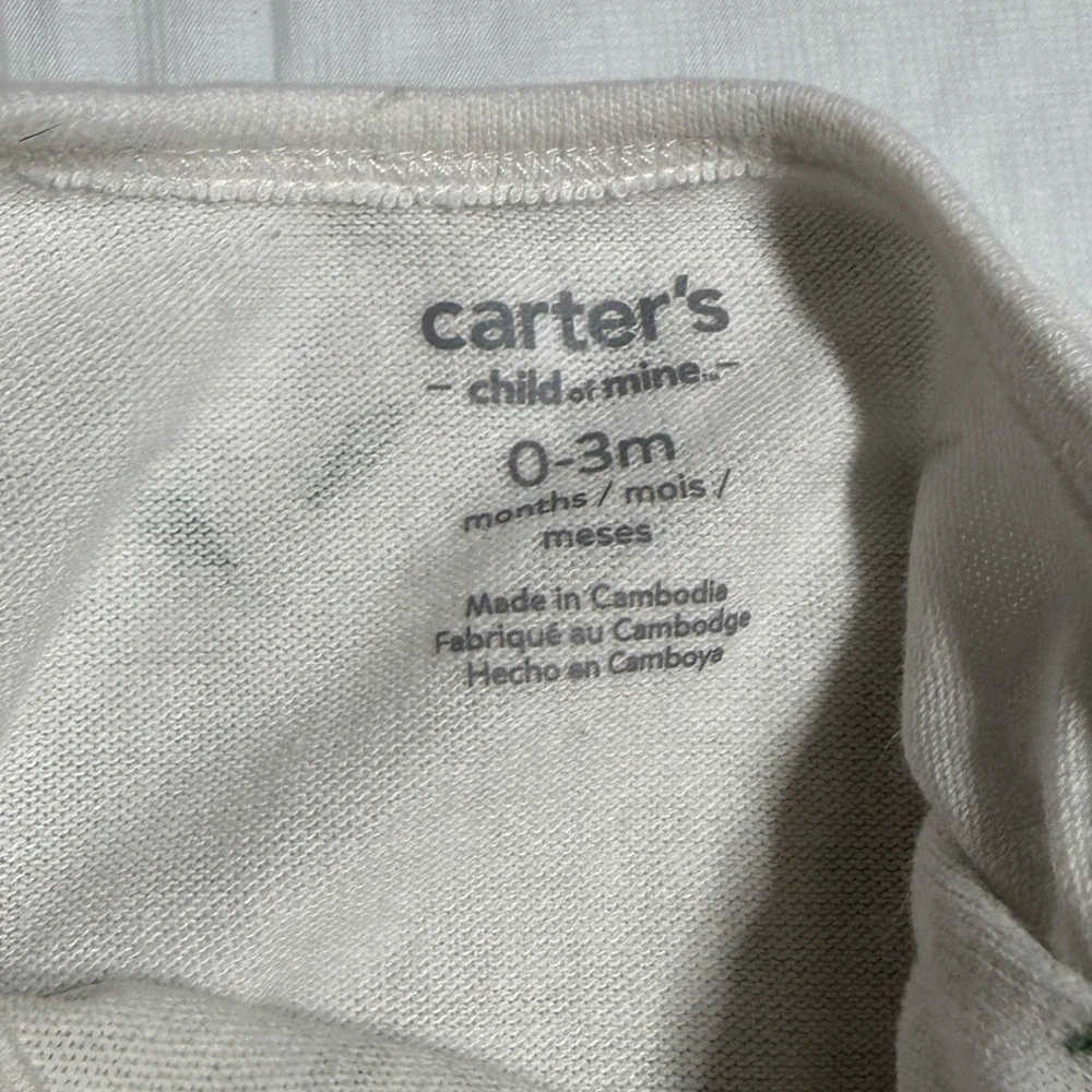 Carter's White Baby Sleep Sack Gown Size 0-3 Months